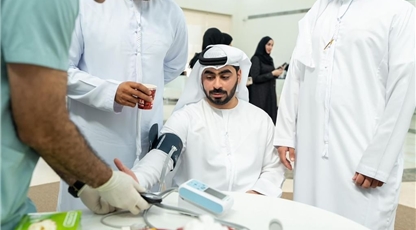 مجلس شباب هيئة النقل بعجمان ينظم مبادرة توعوية لفحوصات الحجاج